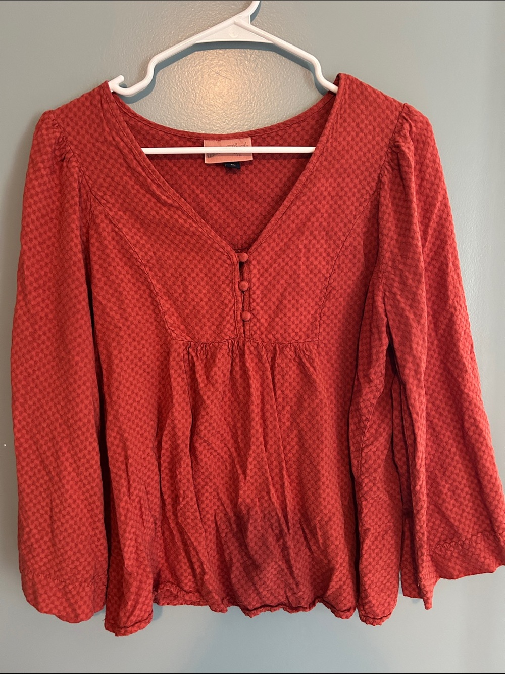 Universal Thread Orange Textured Blouse